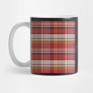 Autumn Aesthetic Iona 2 Hand Drawn Textured Plaid Pattern Mug